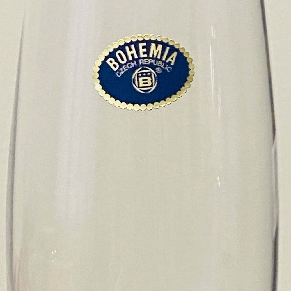 Bohemia Crystal Champagne Flutes -set of 11 - Picture 2 of 7